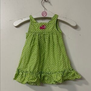 Green Polka Dot Baby Dress